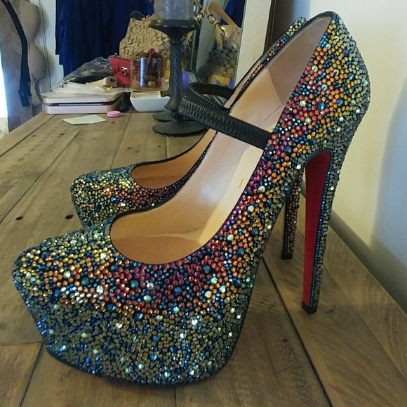 Christian Louboutin Shoes - 💖CHRISTIAN LOUBOUTIN💖STRASSED SWAROVSKI HEELS 37